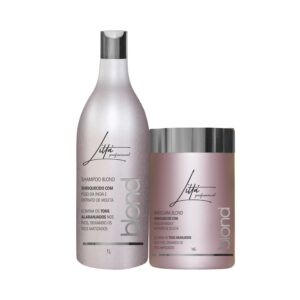 Kit Blond Shampoo 1L + Máscara 1KG – Littá Profissional